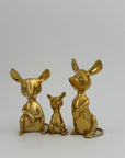 Vintage Brass Mice-A Set of Three
