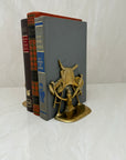 Vintage Brass Firemen Helmet Bookends-A Pair