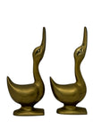 Vintage Brass Geese Bookends-A Pair by Andrea by Sadek