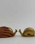 Vintage Brass Snails-A Pair
