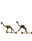 Vintage Brass Workout Frogs-A Pair