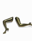 Pair of Mini Vintage Brass Leg Bottle Opener-Barware