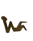 Vintage Brass Dolbi Cashier Lady Silhouette – Mid-Century Modern Elegance