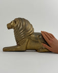 Vintage Brass Lion Sculpture – 1983 Dara International
