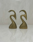 Vintage Brass Antelope Figurines-A Pair