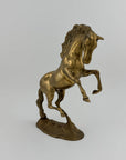 Large Vintage Brass Horse Sculpture