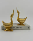 Vintage Brass Geese-A Pair
