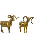 Vintage Brass Rams-A Pair
