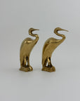 Vintage Brass Heron Birds-A Pair