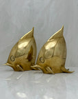 Large Vintage Brass Fish-A Pair by Dolbi Cashier