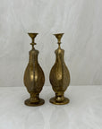 Vintage Brass Bird Candleholders-A Pair