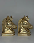 Vintage Brass Horsehead Figurines/Bookends