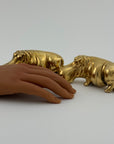 Vintage Brass “House Hippos” – Pair of Brass Figurines