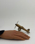 Small Vintage Brass Airplane