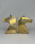 Vintage Brass Zebra Bookends