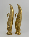 Vintage Brass Swans-A Pair