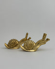 Vintage Brass MCM Snails-A Pair