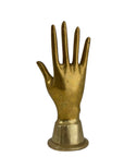 Vintage Brass Hand Sculpture – Mid-Century Modern Jewelry Display or Art Accent