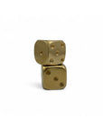 Vintage Brass Dice-A Pair