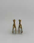 Vintage Brass Unicorn Candleholders-A Pair
