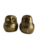Vintage Seiden Brass Owls – Mid-Century Modern Pair