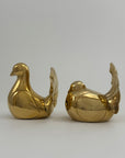 Vintage Brass Birds-A Pair