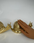 Vintage Brass Snails-A Pair