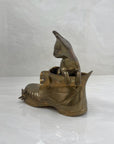 Vintage Brass Boot- A Cat and Mouse Chase