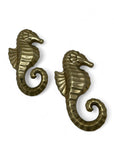 Vintage Brass Seahorse Hooks-A Pair by Hallmark