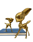 Vintage Brass Mama and Baby Deer or Big Sister Little Sister– The Golden Bond