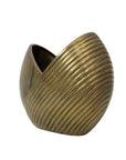 Vintage Brass MCM Shell Vase