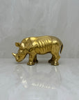 Vintage Brass Rhino