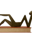 Vintage Brass Dolbi Cashier Lady Silhouette – Mid-Century Modern Elegance