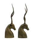 Vintage Brass Antelopes- A Pair