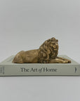 Vintage Brass Lion- A Regal Art Deco Figurine