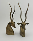 Vintage Brass Antelopes- A Pair