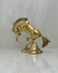 Vintage Brass Bucking Horse