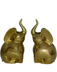 Vintage Brass Elephants-A Pair