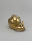 Rare Vintage Brass Lion Sculpture – Cubist Style – Substantial & Luxurious