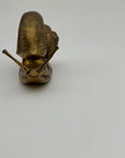 Vintage MCM Brass Snail