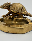 Vintage Brass Armadillo Ashtray