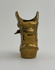 Vintage Brass Swan Vase / Cachepot (7.75”)