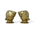 Vintage Brass Shell Bookends-A Pair