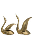 Vintage MCM Brass Swans-A Pair