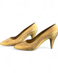 Vintage Brass High Heel Pumps – Pair