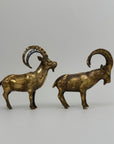 Vintage Brass Ibex Goat Sculptures – Pair-G.O.A.T Wedding Gift for Power Couple