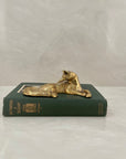 Vintage Brass Stylized Fox Figurine