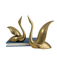 Vintage MCM Brass Swans-A Pair