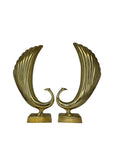 Beautiful Pair of Vintage Mid-Century Brass Peacock Sculpture/Vases-17 Inches