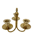 Vintage Brass 3-Arm Candelabra